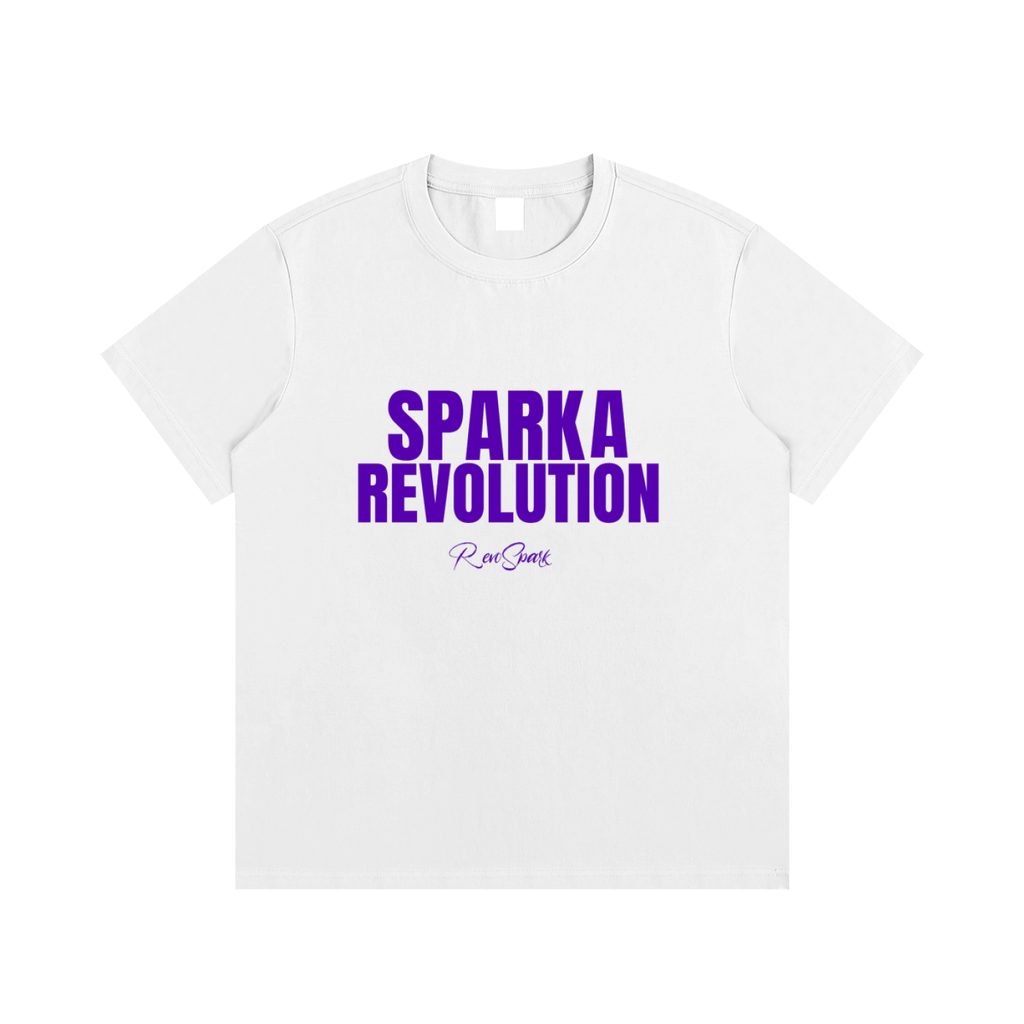 SPARK WHITE / PURPLE CLASSIC TEE