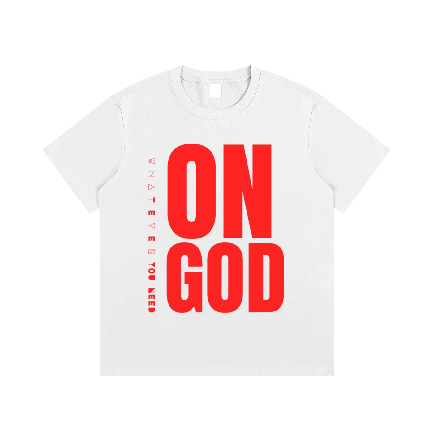 ON GOD WHITE / RED CLASSIC TEE