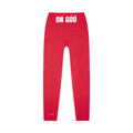 WhatEverYouNeed ON GOD "RED" High Waisted Leggings