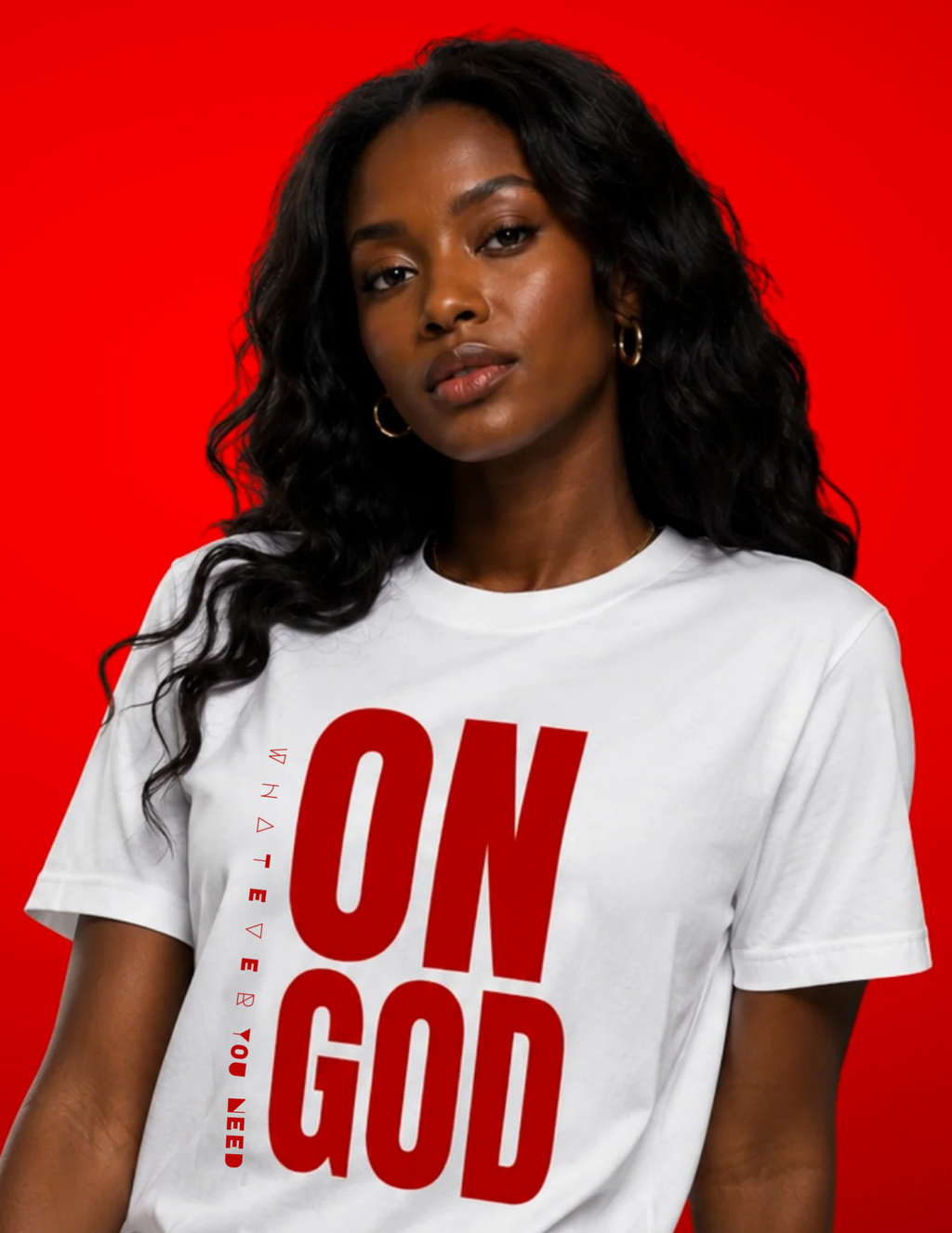 ON GOD WHITE / RED CLASSIC TEE