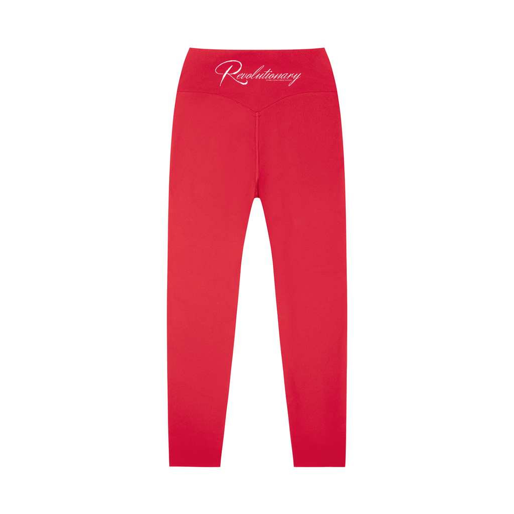 WhatEverYouNeed ON GOD "RED" High Waisted Leggings