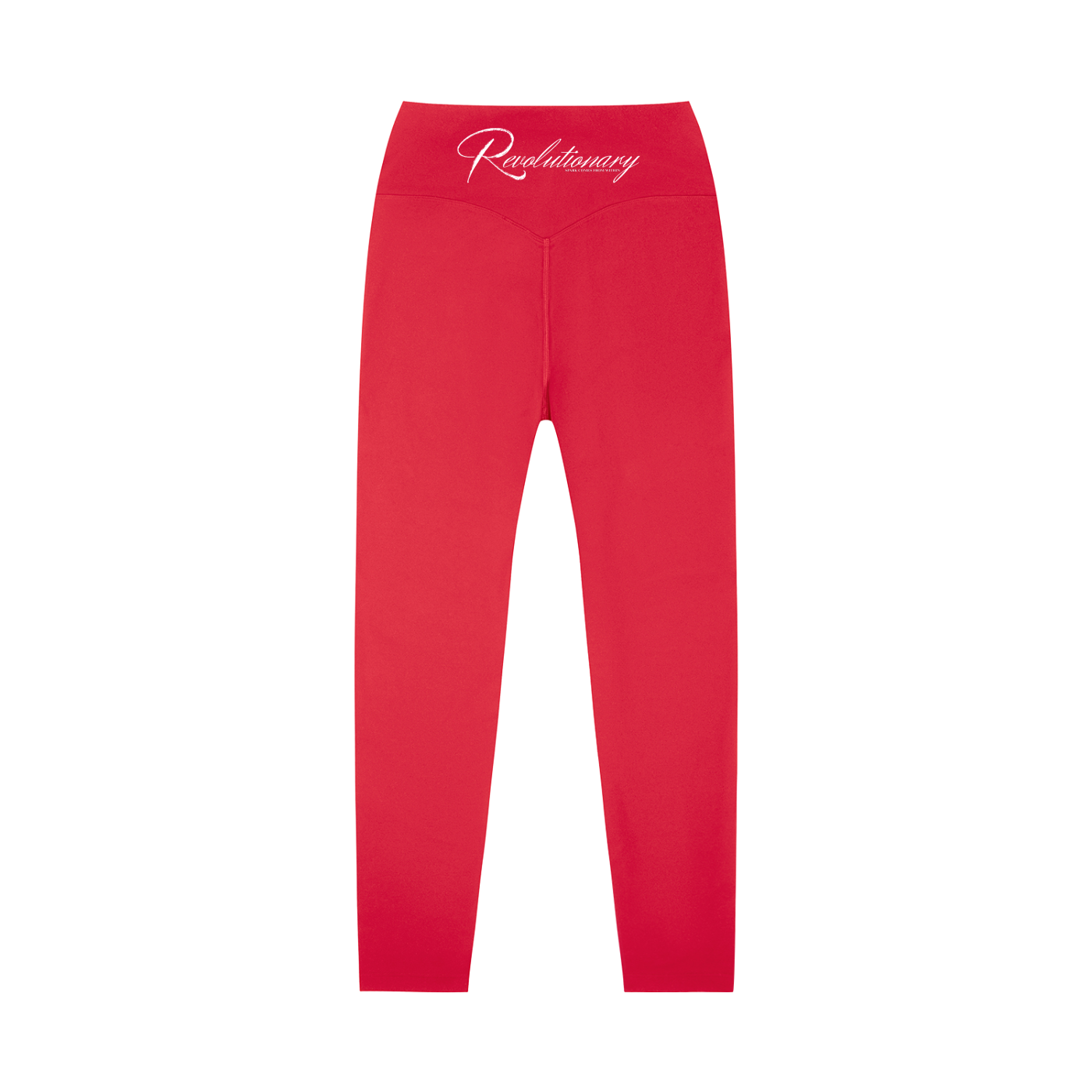 WhatEverYouNeed ON GOD "RED" High Waisted Leggings