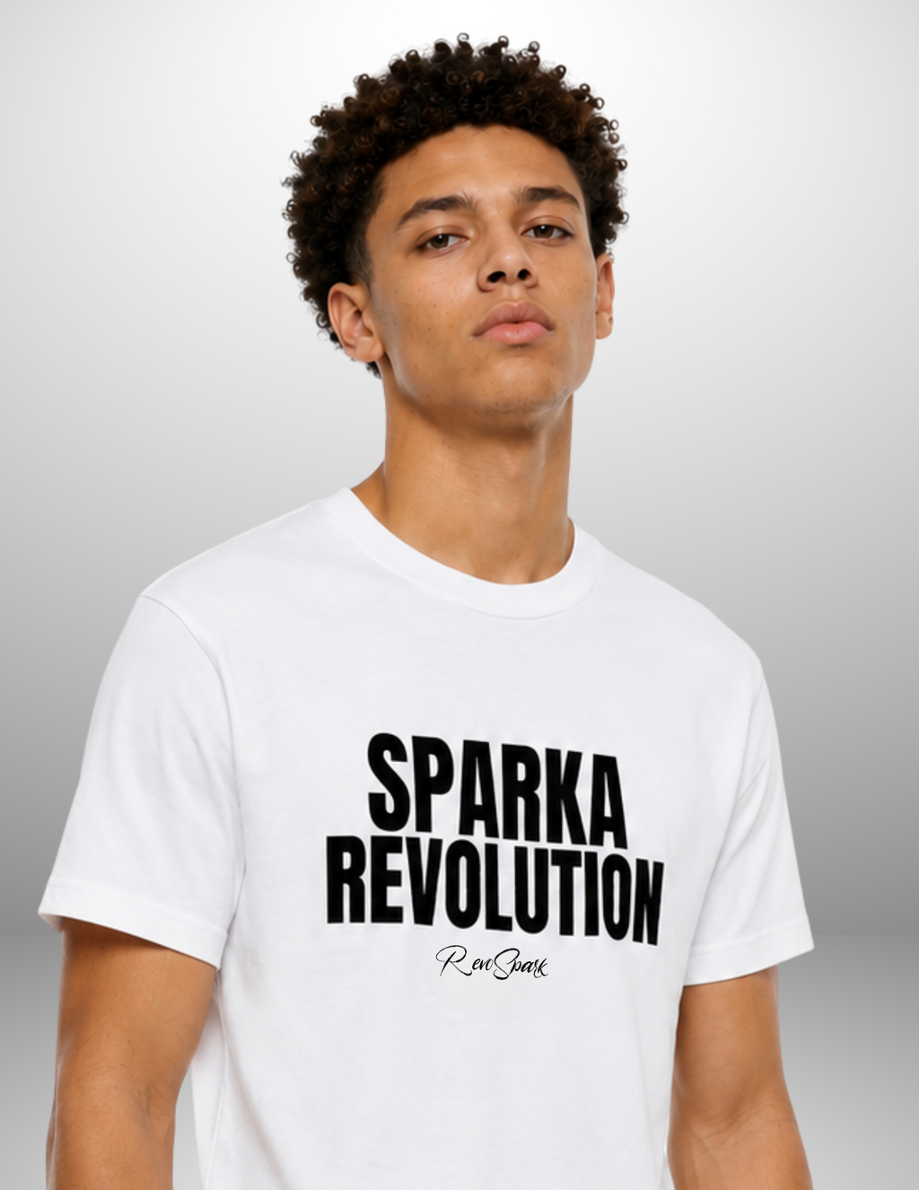 SPARK WHITE / BLACK CLASSIC TEE