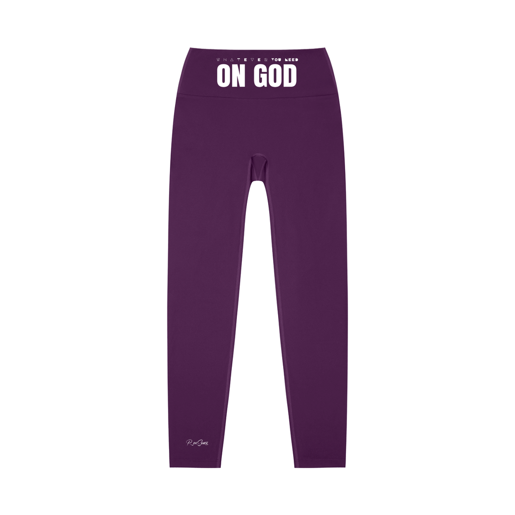 WhatEverYouNeed ON GOD "PURPLE" High waisted Leggings