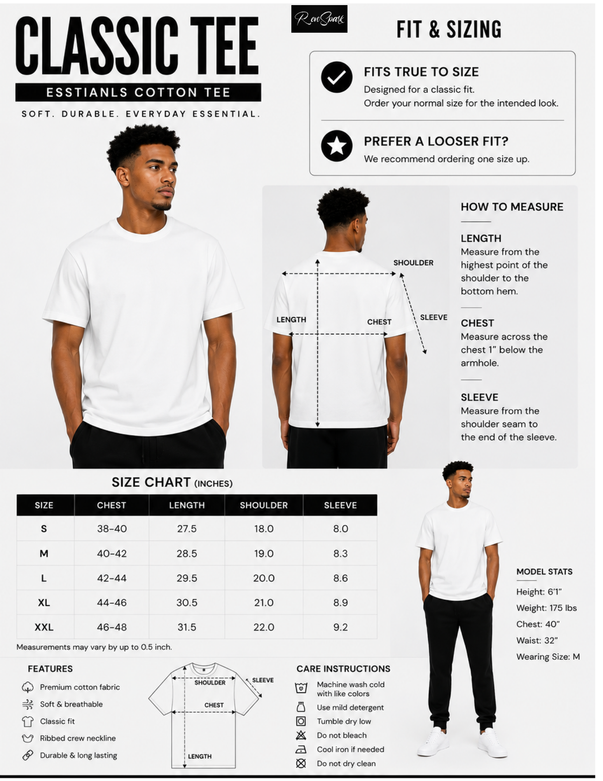 ON GOD WHITE / BLUE CLASSIC TEE
