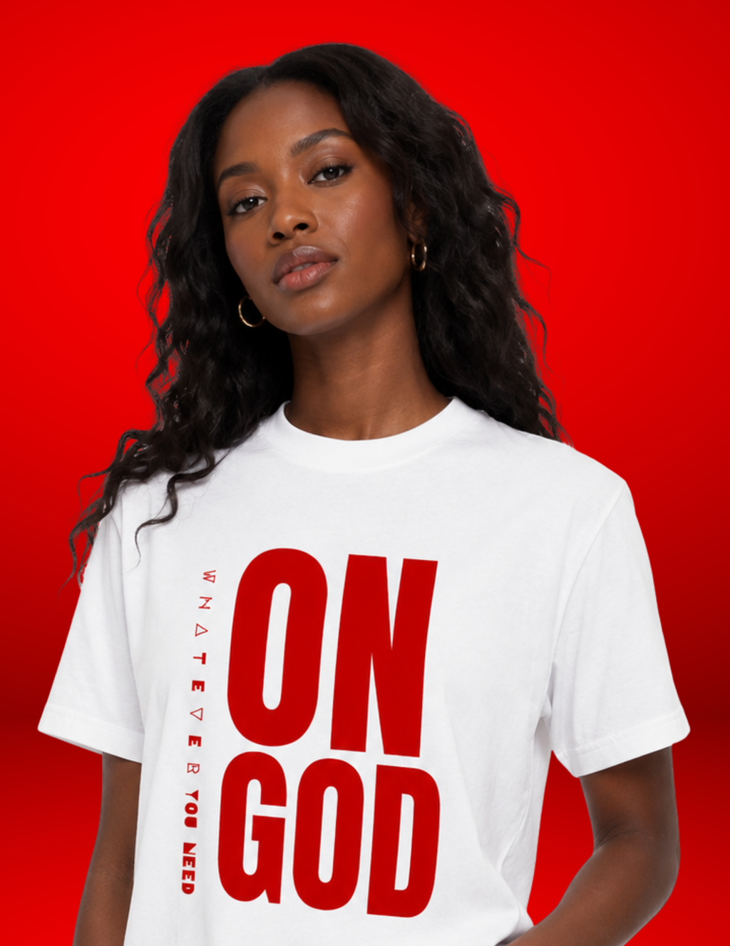 ON GOD WHITE / RED CLASSIC TEE