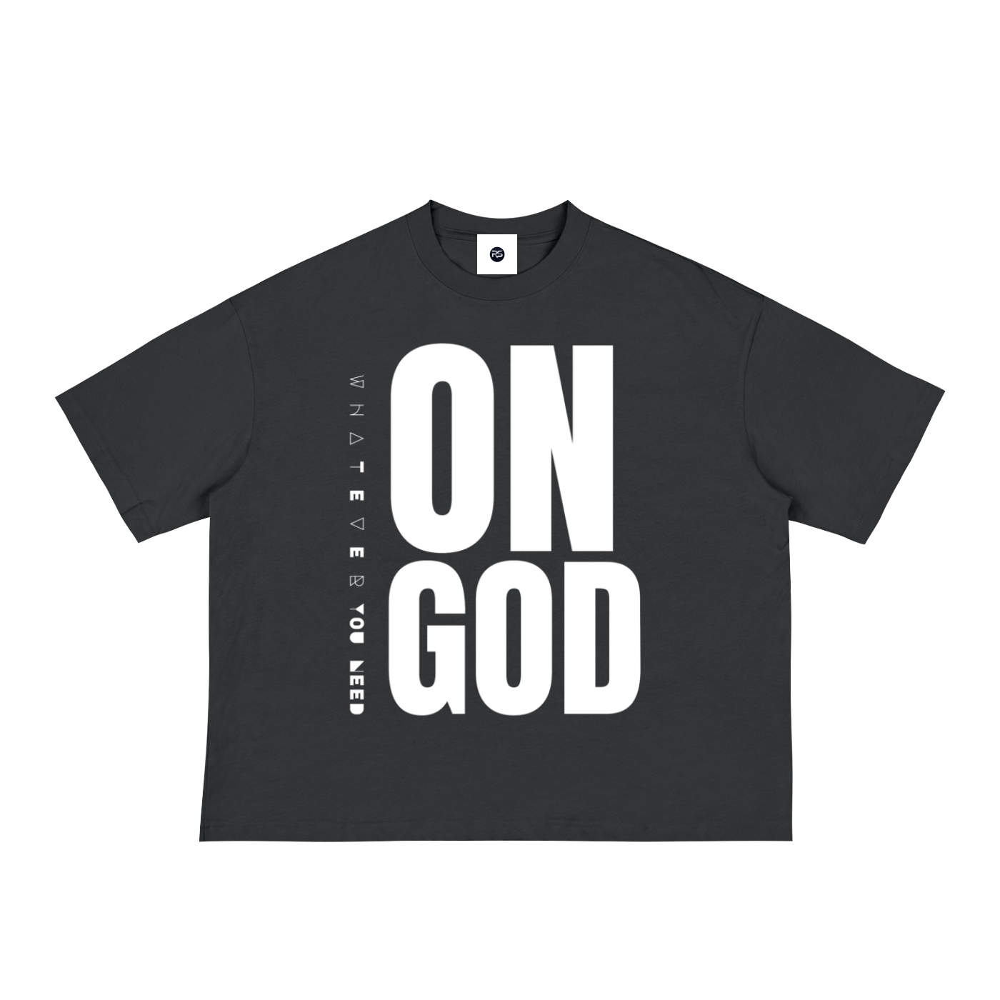 ON GOD BLACK / WHITE BOX CUT TEE