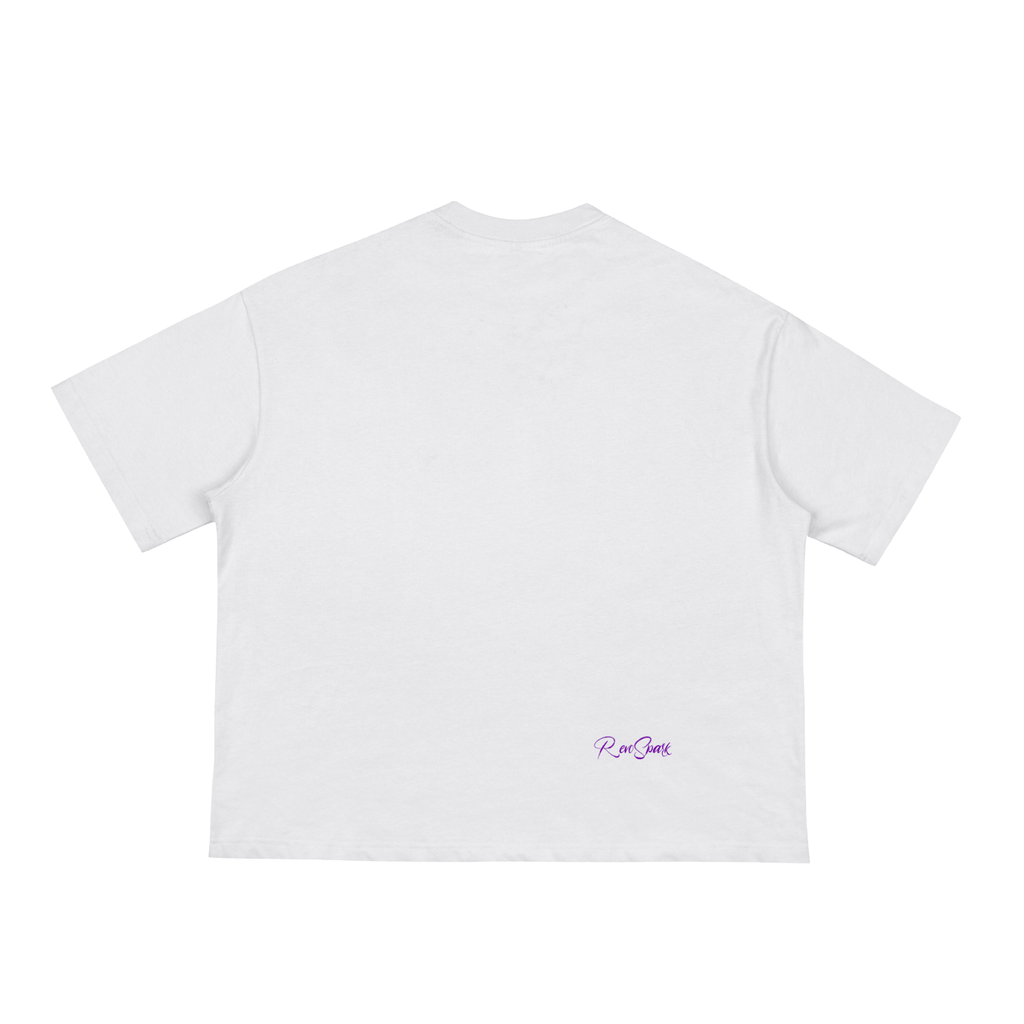 ON GOD WHITE / PURPLE BOX CUT TEE