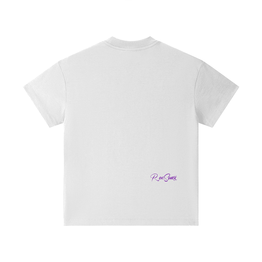 WHITE / PURPLE ON GOD KIDS CLASSIC TEE