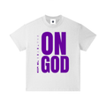 WHITE / PURPLE ON GOD KIDS CLASSIC TEE