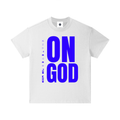 WHITE / BLUE ON GOD KIDS CLASSIC TEE