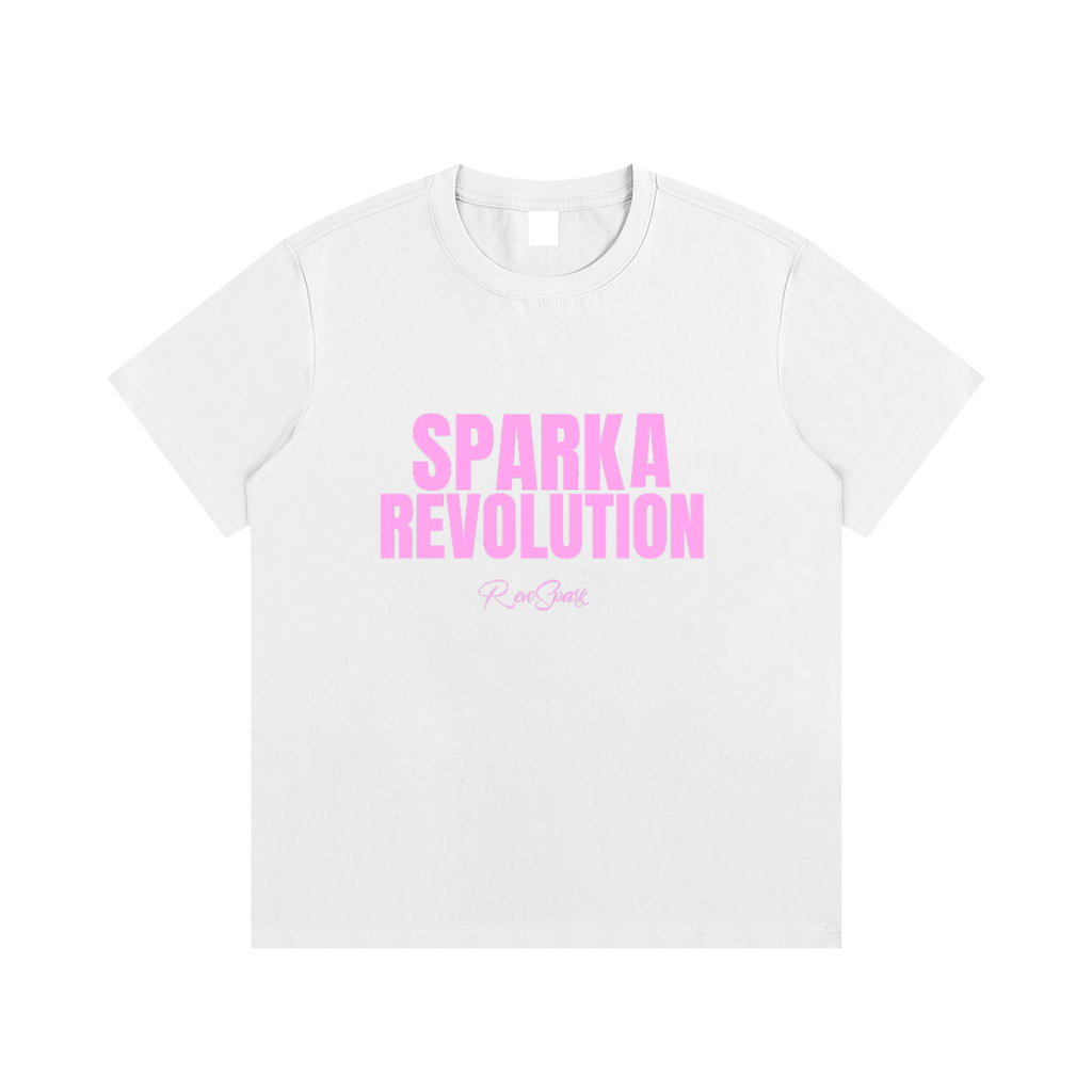SPARK WHITE / PINK CLASSIC TEE