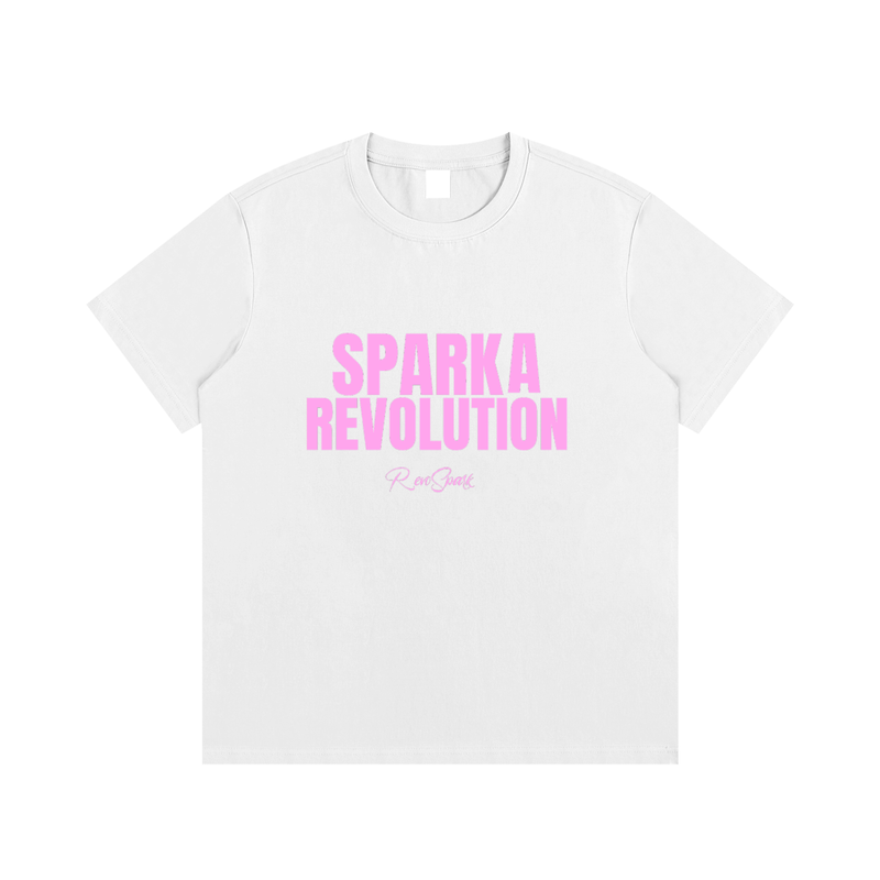 SPARK WHITE / PINK CLASSIC TEE