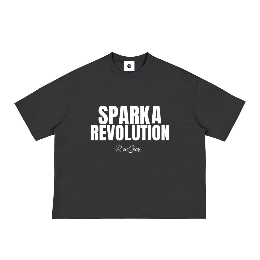 SPARK BLACK / WHITE BOX CUT TEE