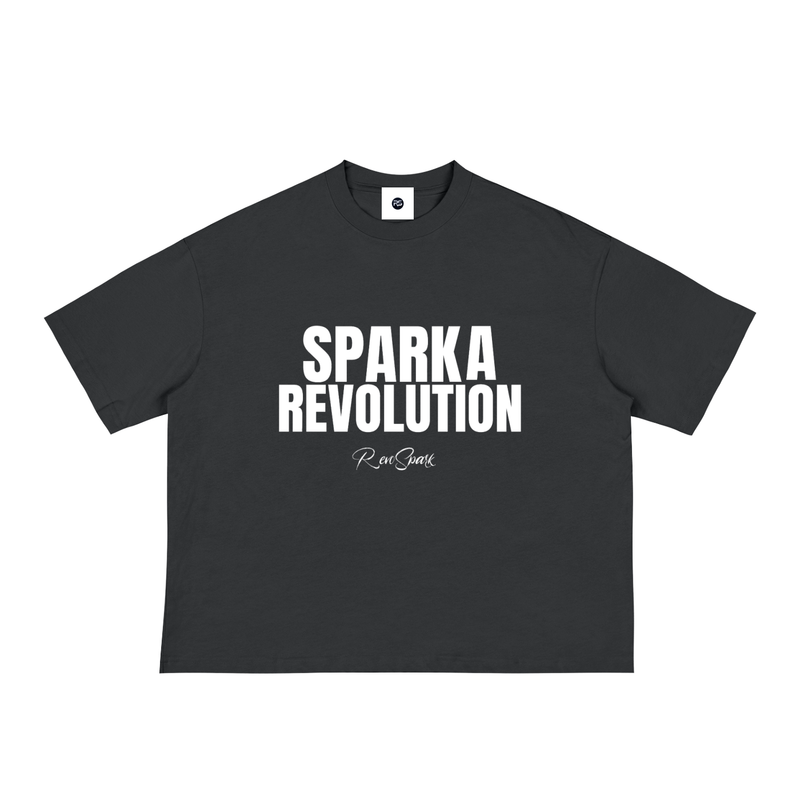 SPARK BLACK / WHITE BOX CUT TEE